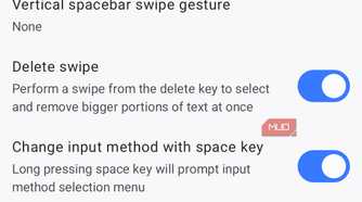 HeliBoard keyboard advanced settings menu