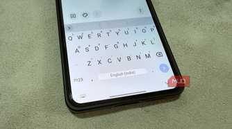 HeliBoard keyboard open on Samsung phone