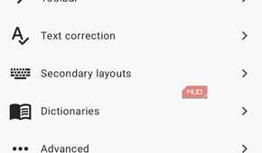 HeliBoard keyboard settings menu