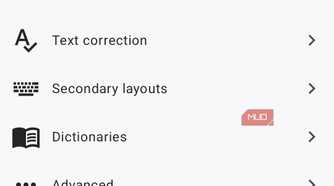 HeliBoard keyboard settings menu