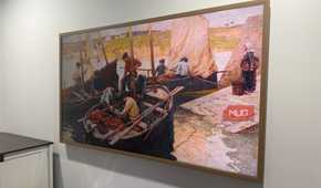 hisense canvas tv boat art