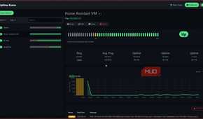 Home Assitant VM in Uptime Kuma.