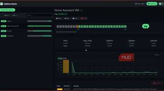 Home Assitant VM in Uptime Kuma.