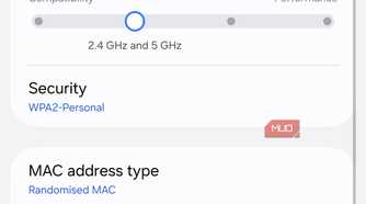 Hotspot settings on an Android phone