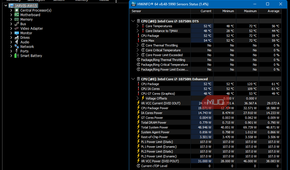 HWINFO CPU monitoring tool showing 120C CPU temps