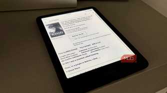 A Kindle Colorsoft displaying the Kindle Store