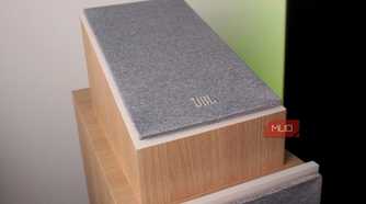 Dolby Atmos speakers on a set of floor units.