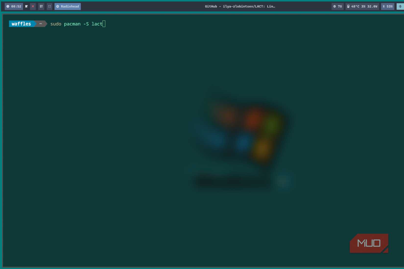 Installing LACT usign Pacman
