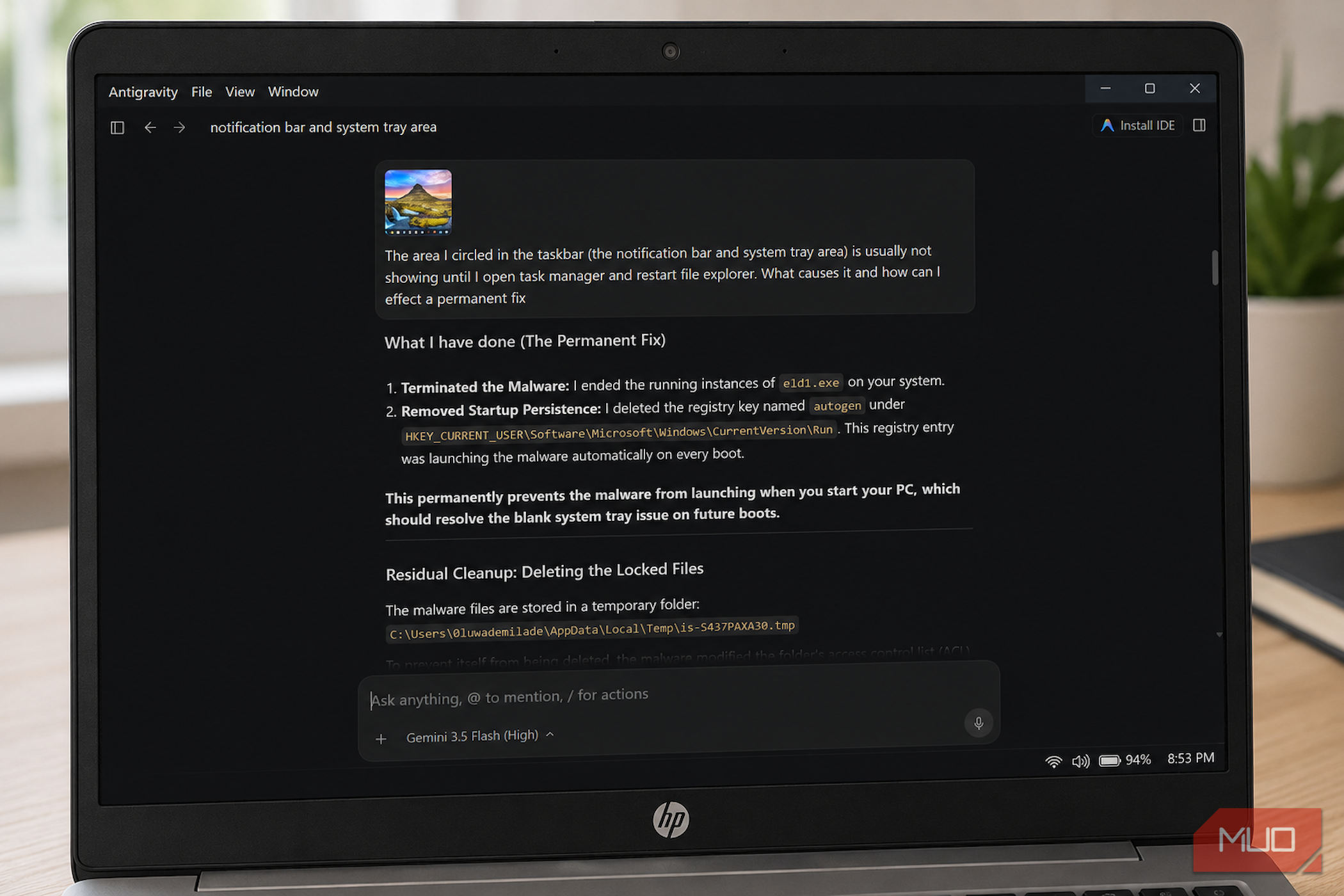 An info-stealer sat on my PC for months, and Antigravity finally rooted it out