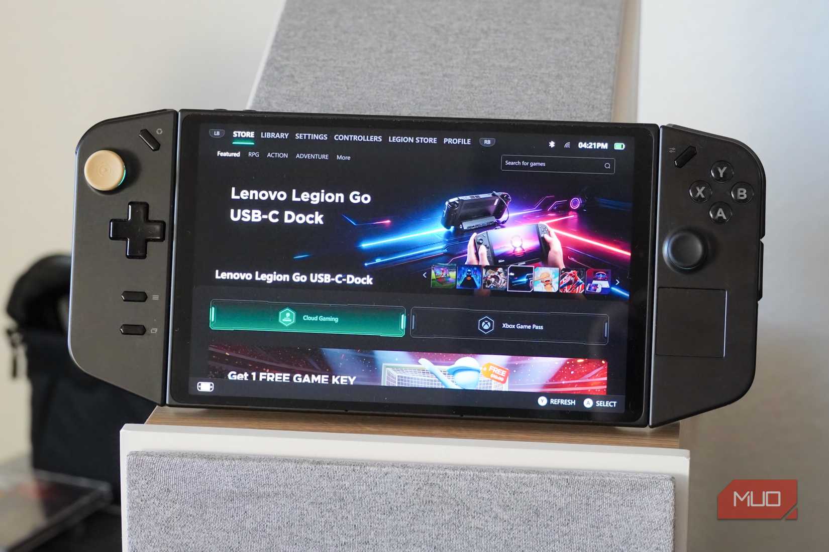 An ad on the Lenovo Legion Space app.