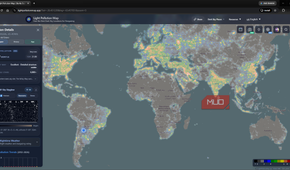 Light Pollution Maps App world global map
