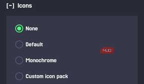 Mako settings background icons and fonts Jersey 25