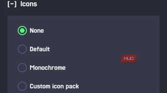 Mako settings background icons and fonts Jersey 25