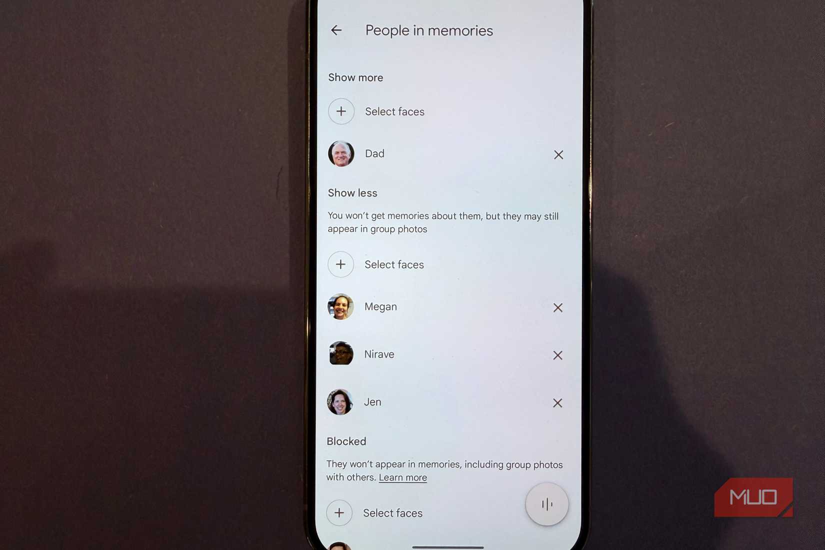 memories filter in google photos