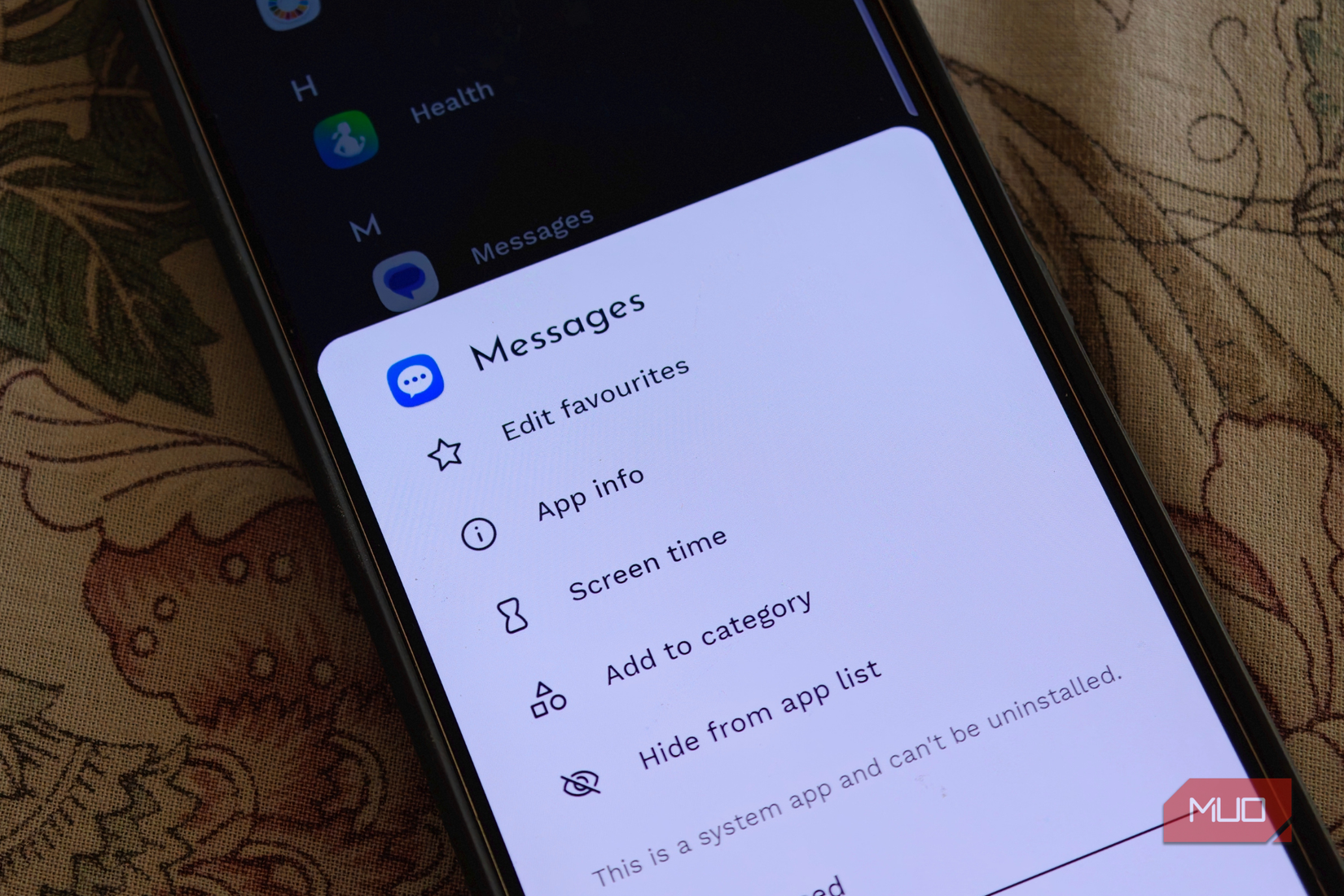 Notifications de messages dans Niagara Launcher