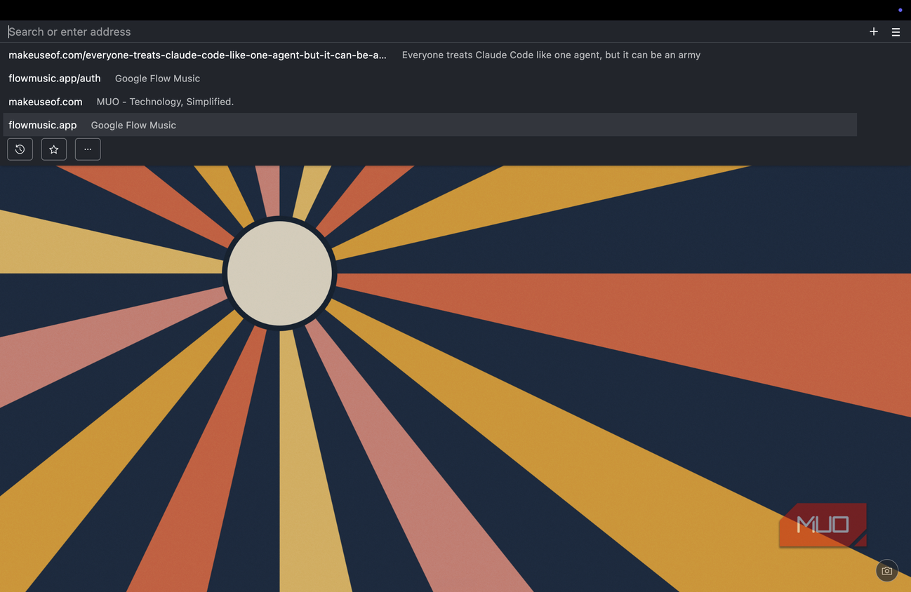 custom background on Min Browser