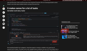 Min browser showing another page
