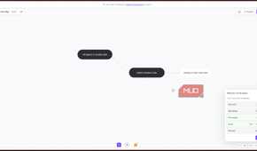 Mindmup basic interface.