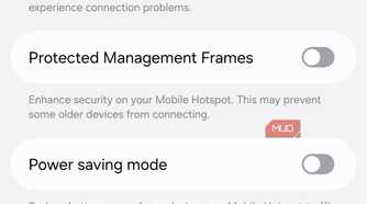 Mobile Hotspot settings on Android phone