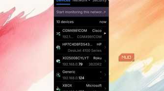 More devivces connected and seen by Fing