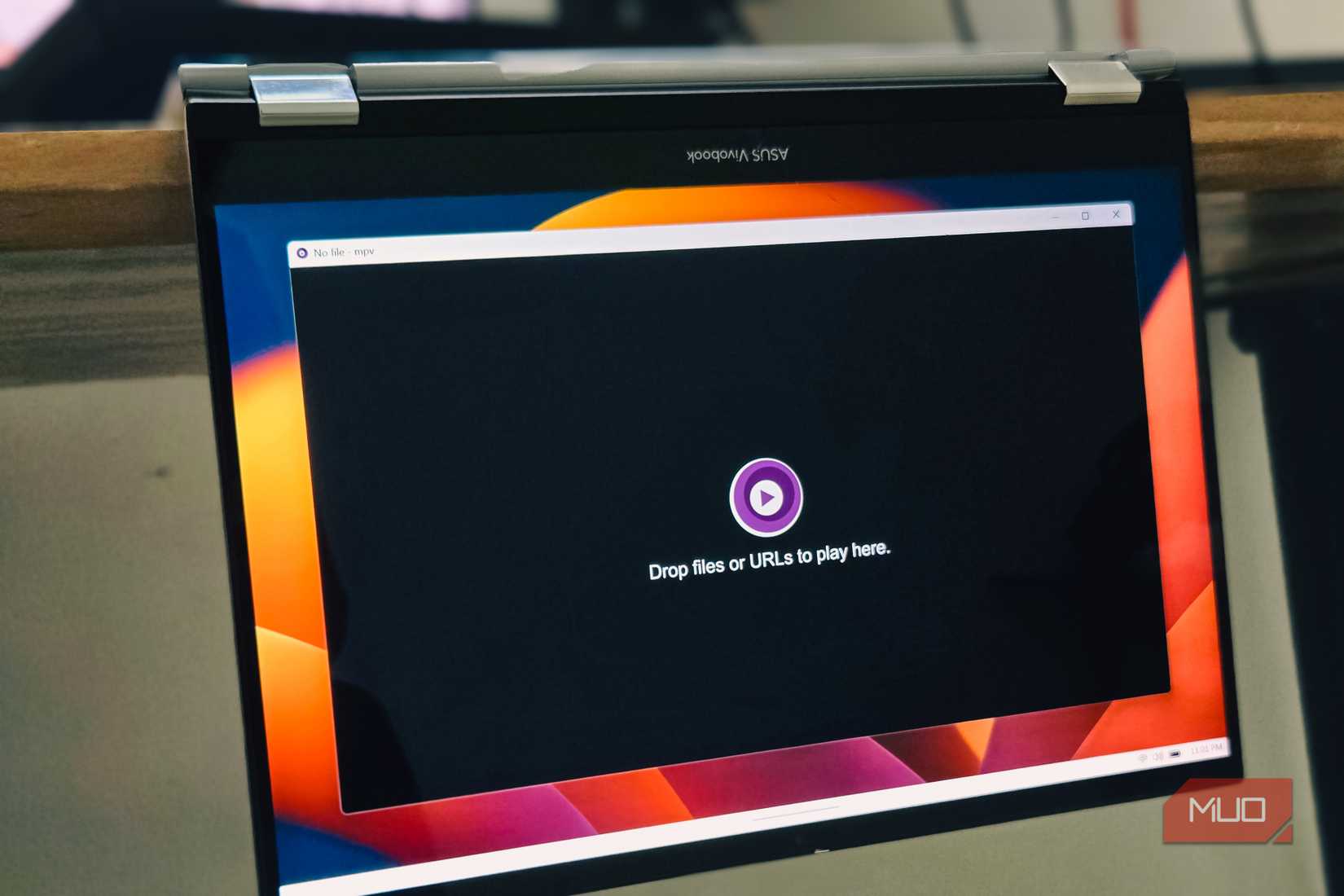 mpv player on a Asus Vivobook Flip S 14 