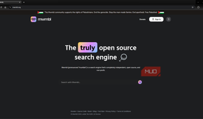 MWMBL search engine landing page