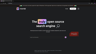 MWMBL search engine landing page
