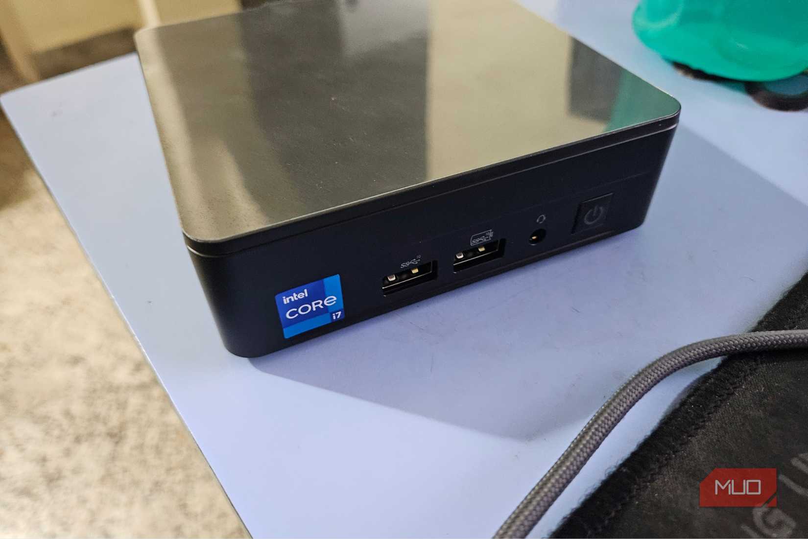 A NUC on a table
