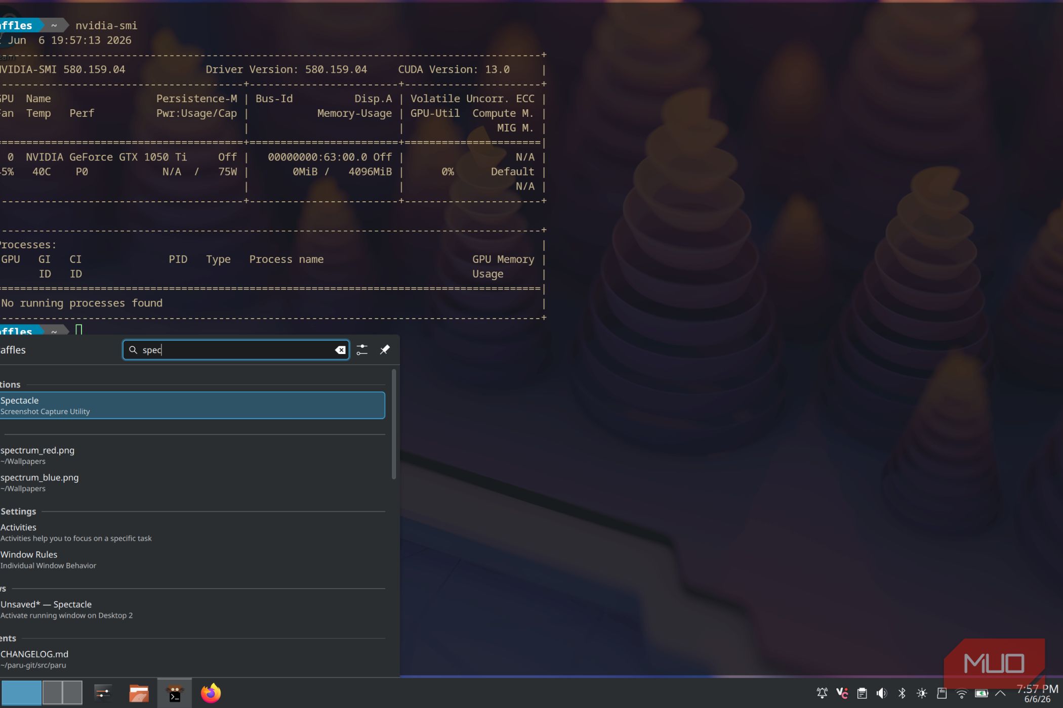 Nvidia smi on CachyOS