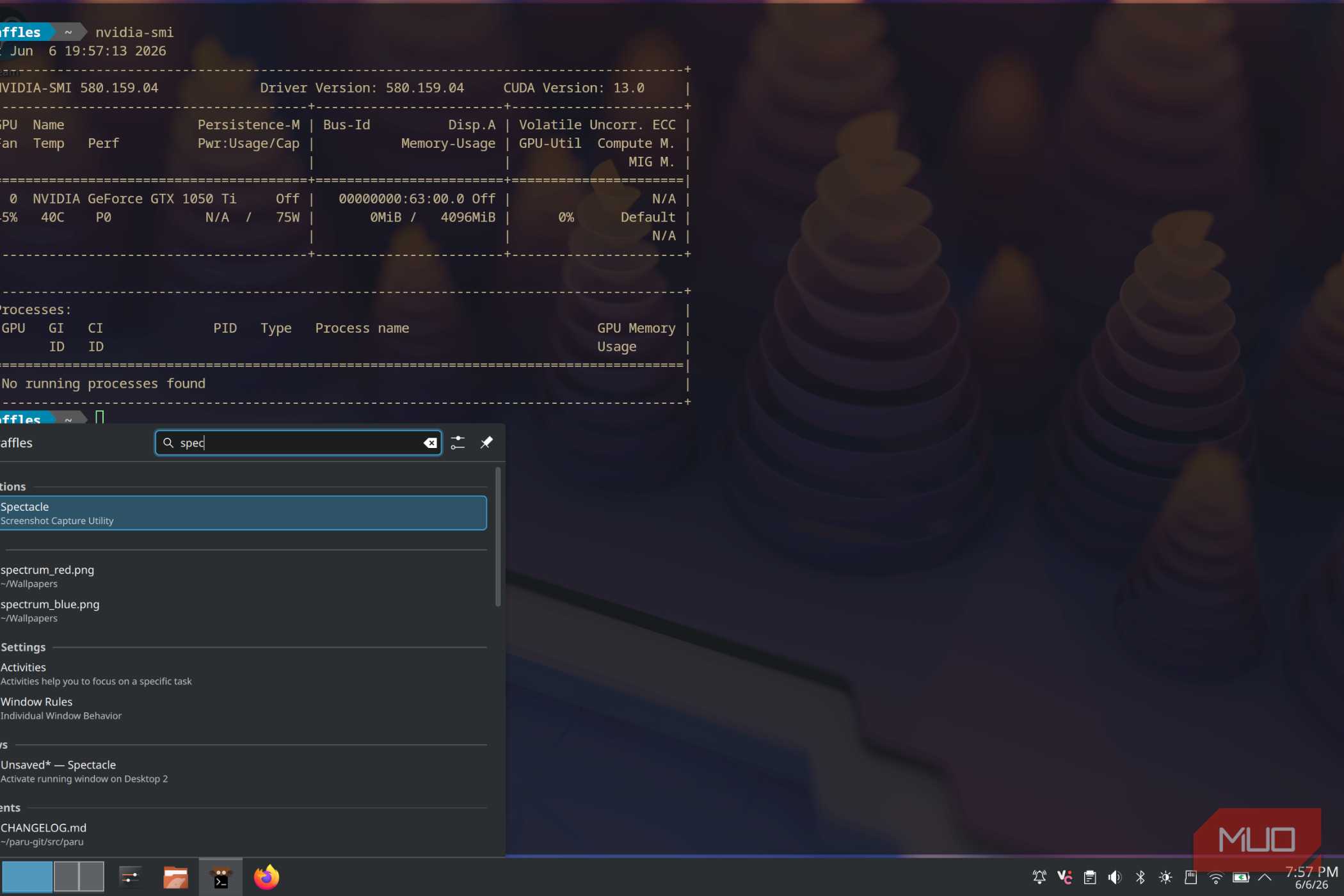 Nvidia smi on CachyOS