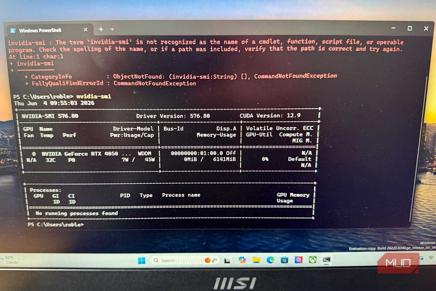 Nvidia smi on Windows