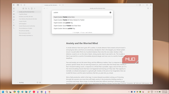 Obsidian Note Anxiety Publish Command Dropdown