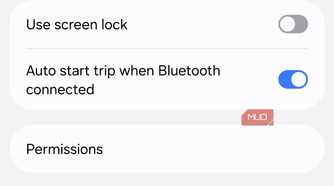 One UI 9 Driving report settings menu on Samsung phone