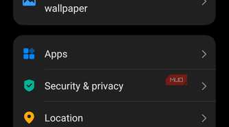 Opening Security & privacy in Vivo Settings