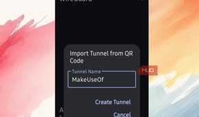 Opening up a new tunnel from QR code on mobile for WireGuard