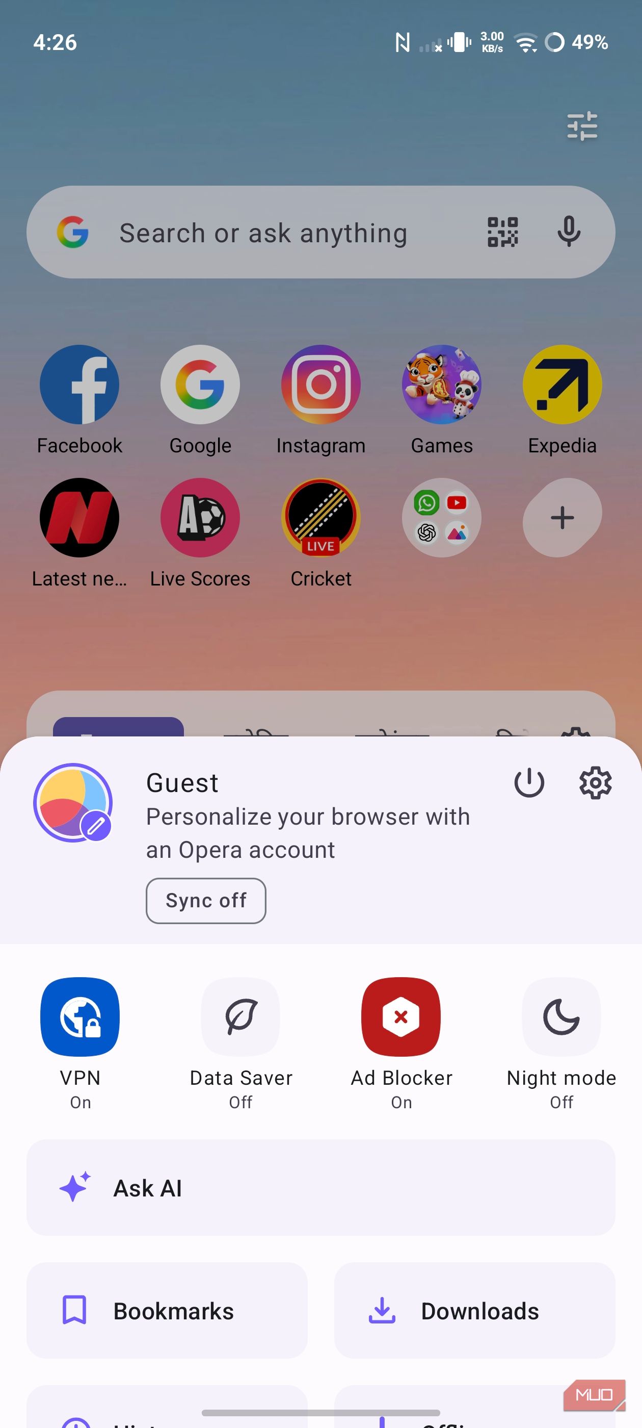  Opera browser features including VPN and ad blocker