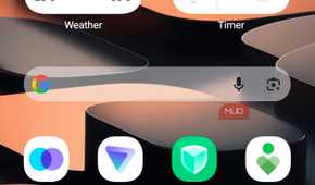 Opera browser pinned to the Android dock
