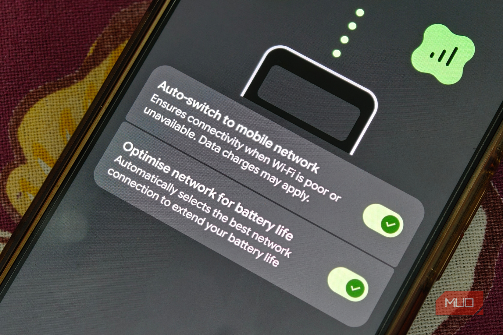 Optimized network for battery life enabled on Google Pixel 10 Pro