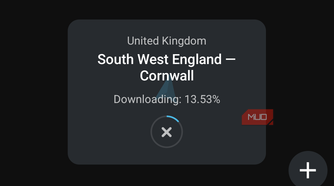 organic maps downloading region