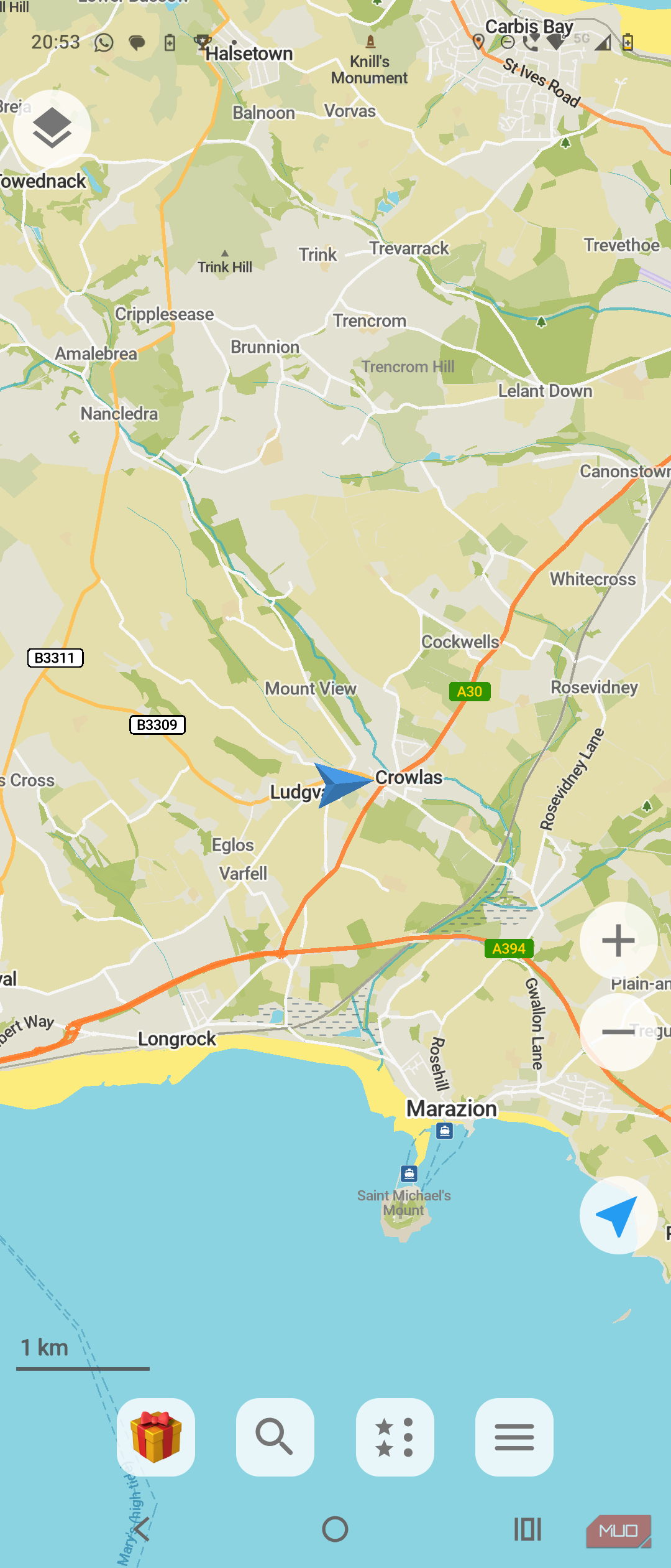 organic maps navigation home
