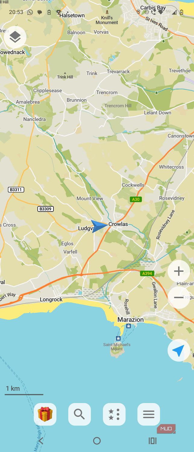 organic maps navigation home