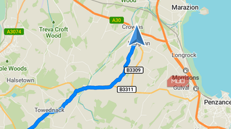 organic maps navigation with turning