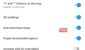 organic maps settings