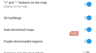 organic maps settings