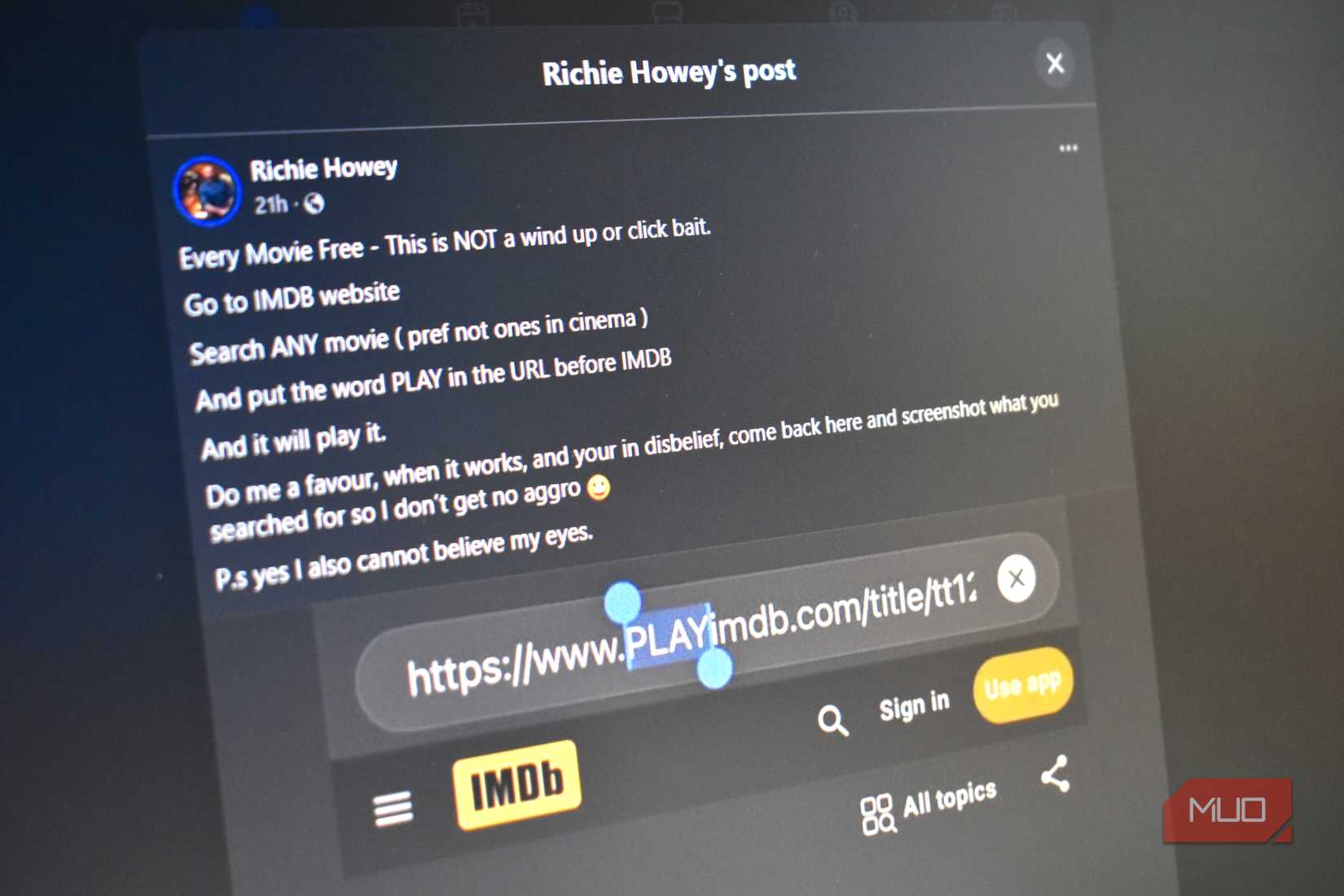 Please don't use the free movie hack that everyone's sharing