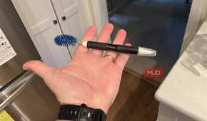 The wire brush of the OXO Good Grips Kitchen Appliance Cleaning Set