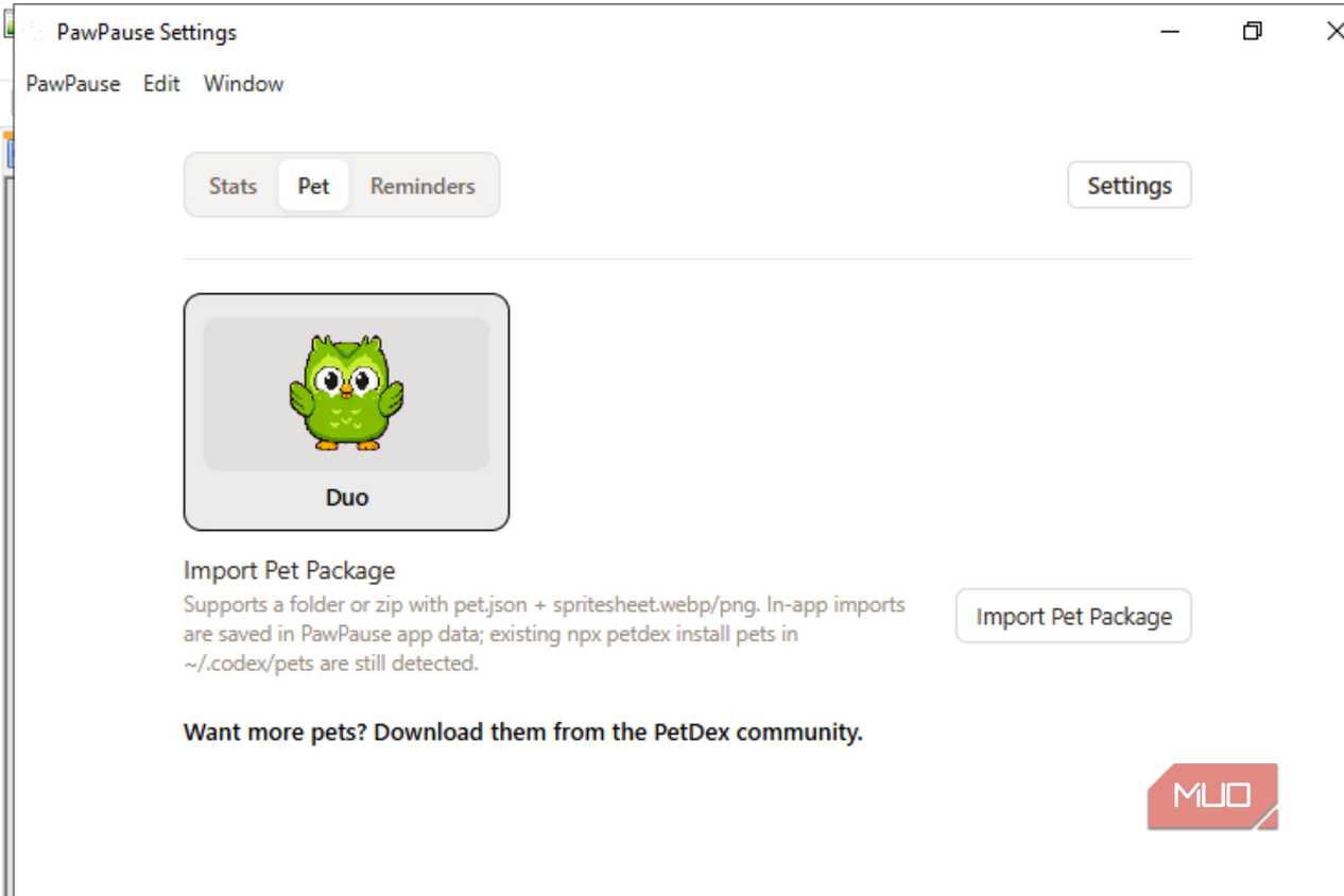 PawPause pet showing Duo being used.