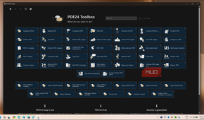 PDF24 Toolbox home all tools overview