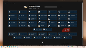 PDF24 Toolbox home all tools overview