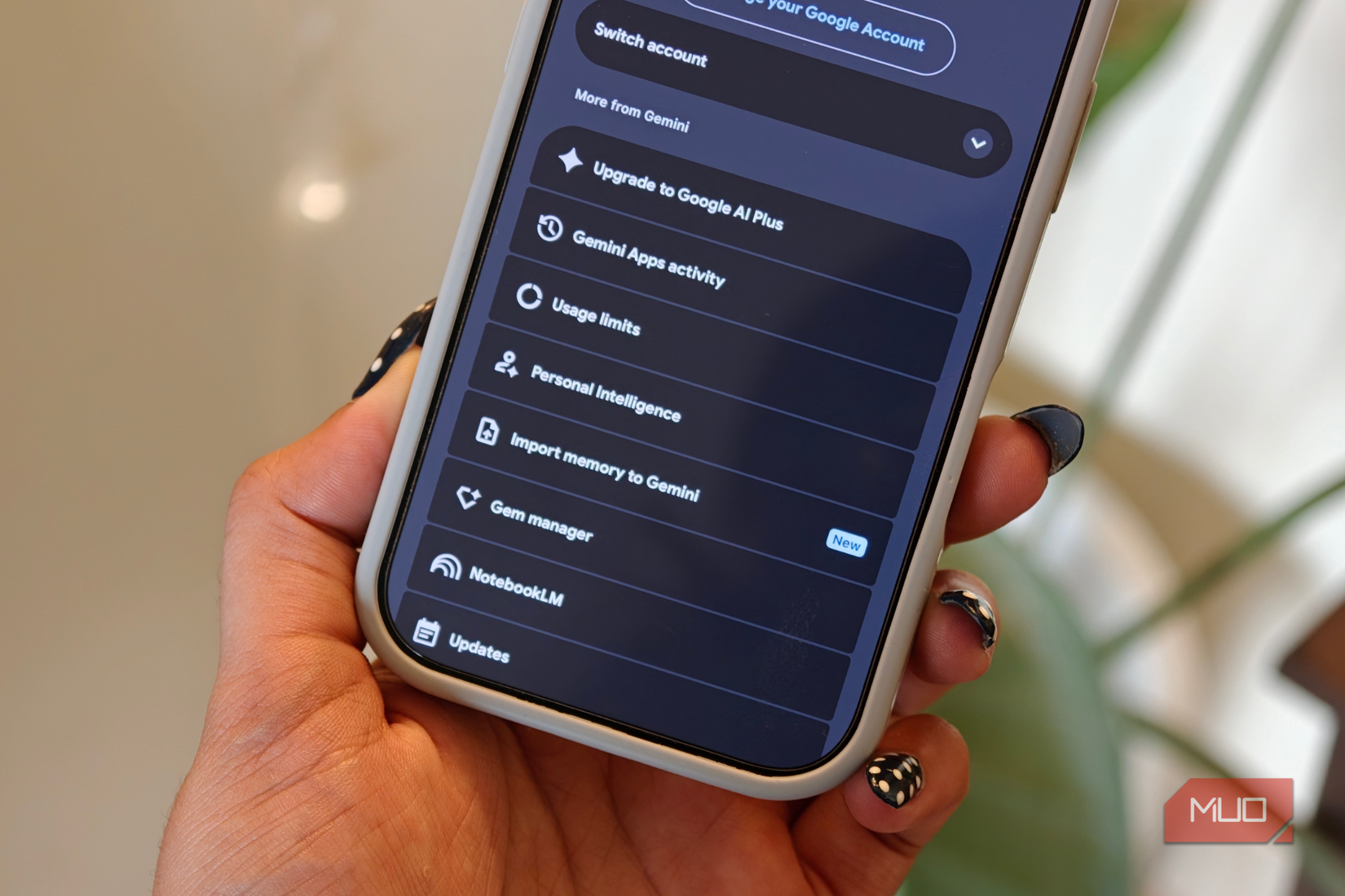 Personal Intelligence on Gemini app on iPhone 17